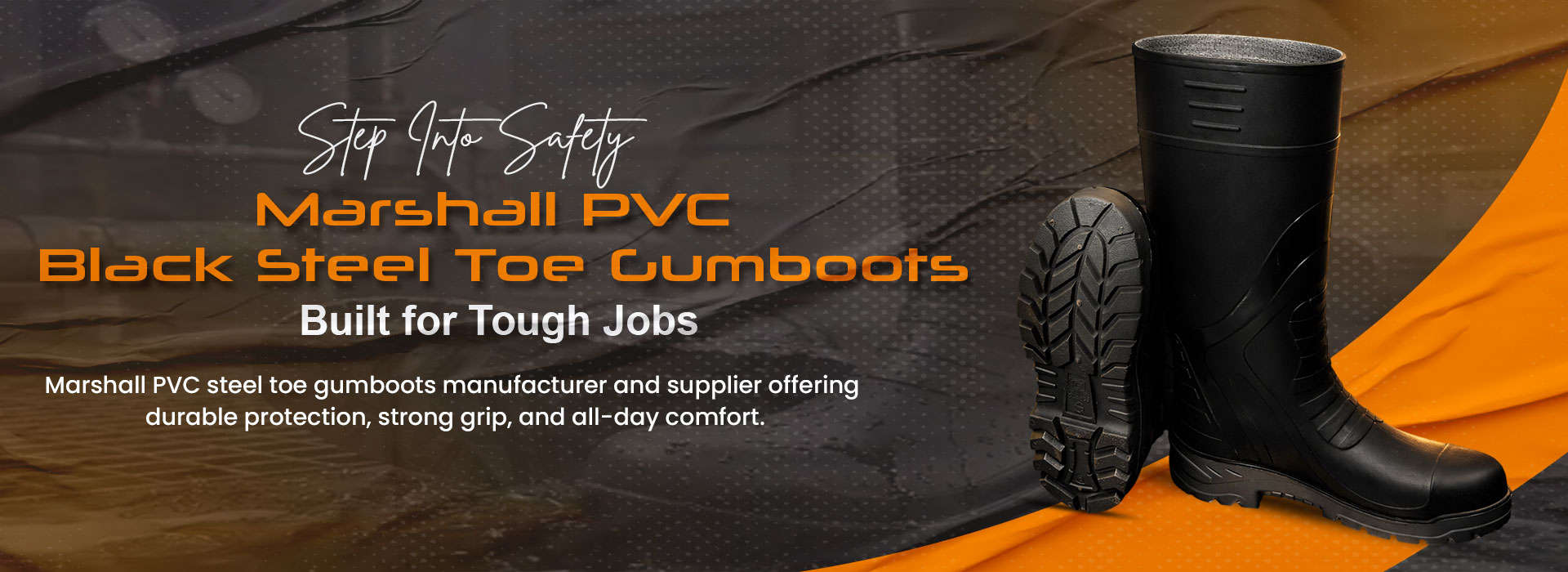 Black Steel Toe Cumboots